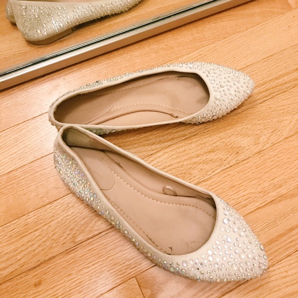 Zara Stone Flats Size 8 - Picture 1 of 1